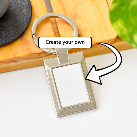 Rectangle Create Your Own keychain