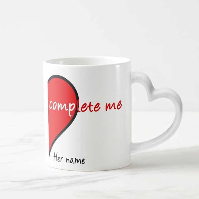 Set Of Two - Personalised Complete Me Coffee Mugs.