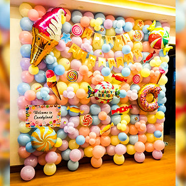 Candy Land Themed Balloon Decoration