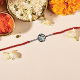 925 Sterling Silver Premanand Ji Maharaj Silver Rakhi