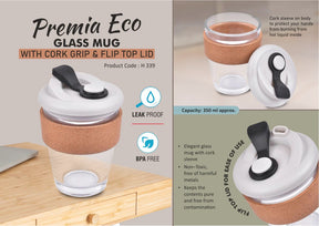 Glass Mug with Cork Grip - 350 ML