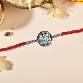 925 Sterling Silver Premanand Ji Maharaj Silver Rakhi