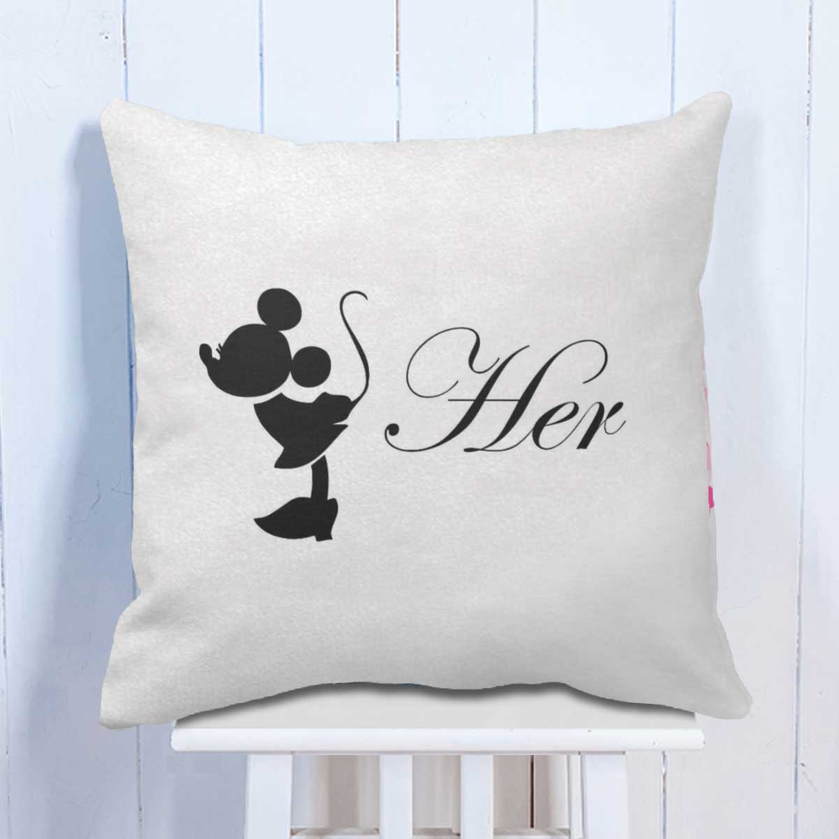 His and Her Cushion - Set of 2