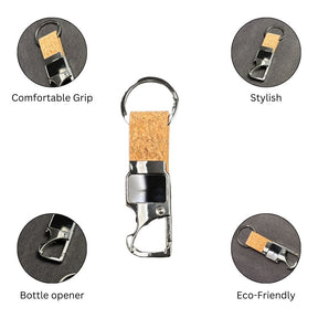 Cork keychain-Beige