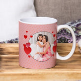 Personalized White Ceramic Photo Coffee Gift Mug For Mom