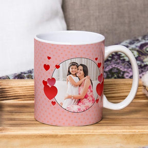 Personalized White Ceramic Photo Coffee Gift Mug For Mom