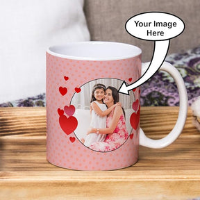 Personalized White Ceramic Photo Coffee Gift Mug For Mom