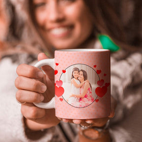 Personalized White Ceramic Photo Coffee Gift Mug For Mom