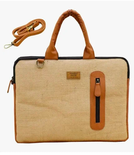 Mantooo Jute Laptop Bag