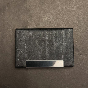 Black textured card holder
