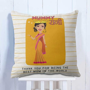 Mummy Rani Cushion Cover for Mom