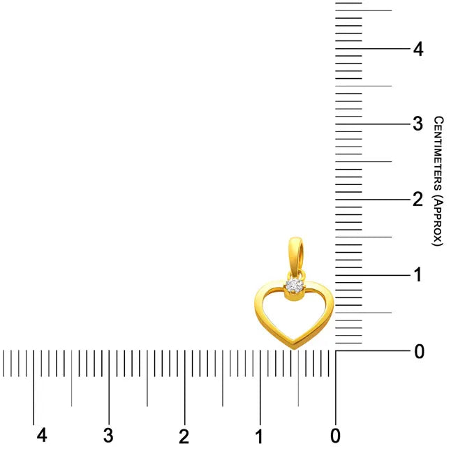 Surat Diamonds Evening Beauty Solitaire Diamond Pendant in 18Kt Gold