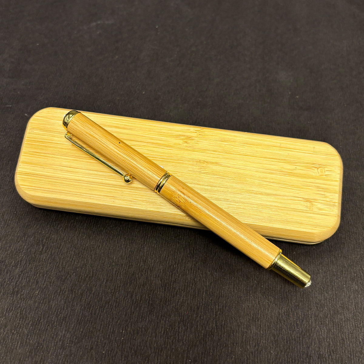 Premium bamboo pen with box