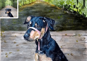 Pet Watercolor Painting From Photo