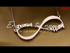 Personalised Infinity Couple Name Pendant