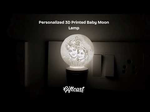 Personalised Baby Moon Lamp Night Lamp
