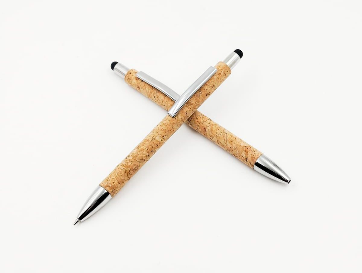Cork stylus pen
