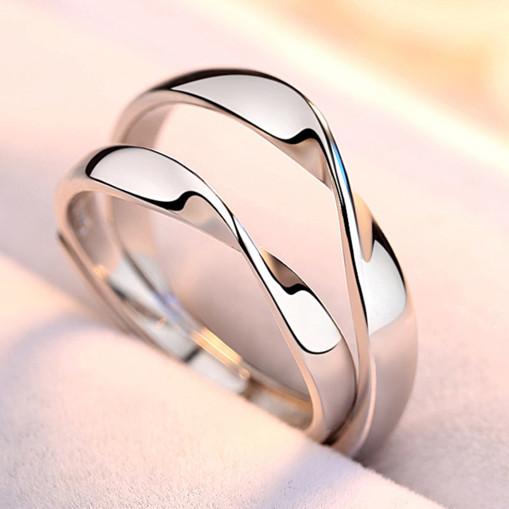 Fascinating Sterling Silver Couple Rings