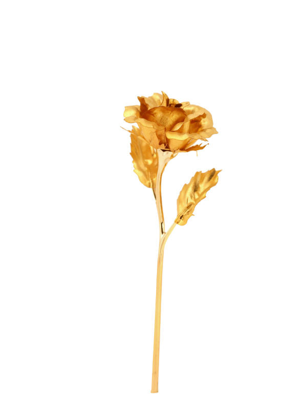 Beautiful Golden Rose In 24K Gold Foil
