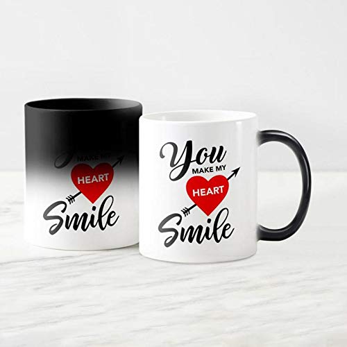 Make My Heart Smile Magic Mug Gift for Couple