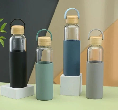 Silicon glass bottle