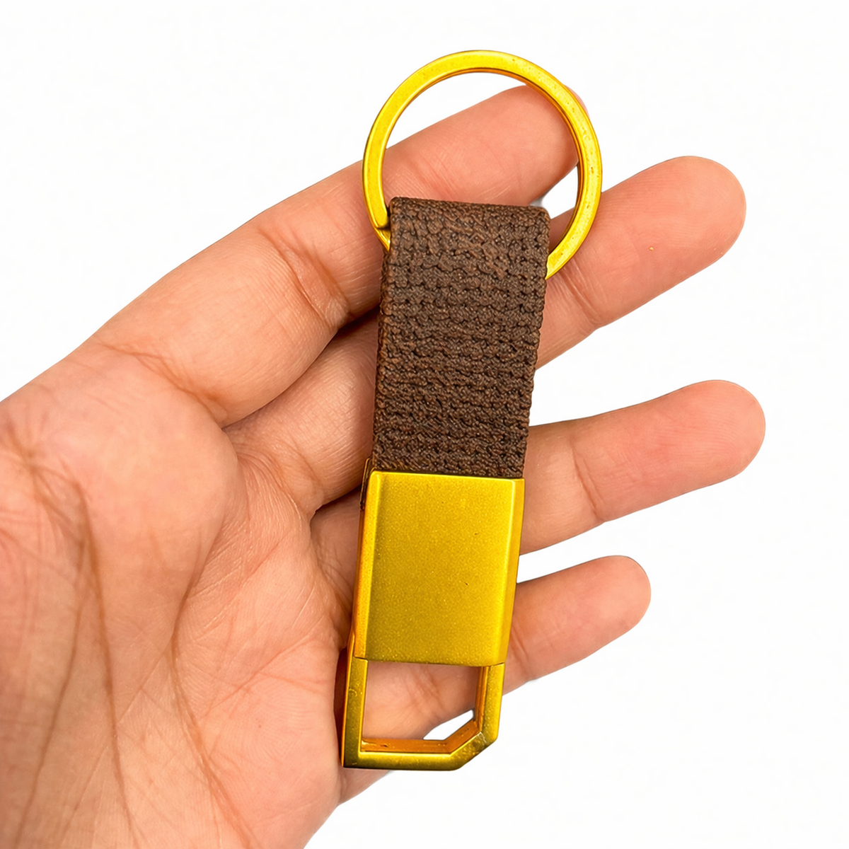 Brown & golden keychain