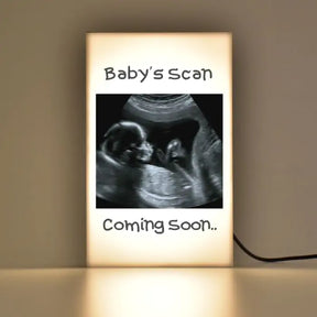 Baby's Scan Personalised Lamp