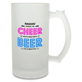 Personalised Cheer Beer Mug