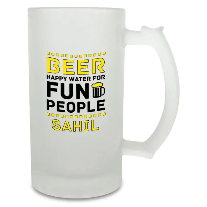 Personalised Beer Fun People Beer Mug