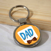Dad Metal Keychain