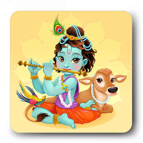 Krishna with Flute Fridge Magnet