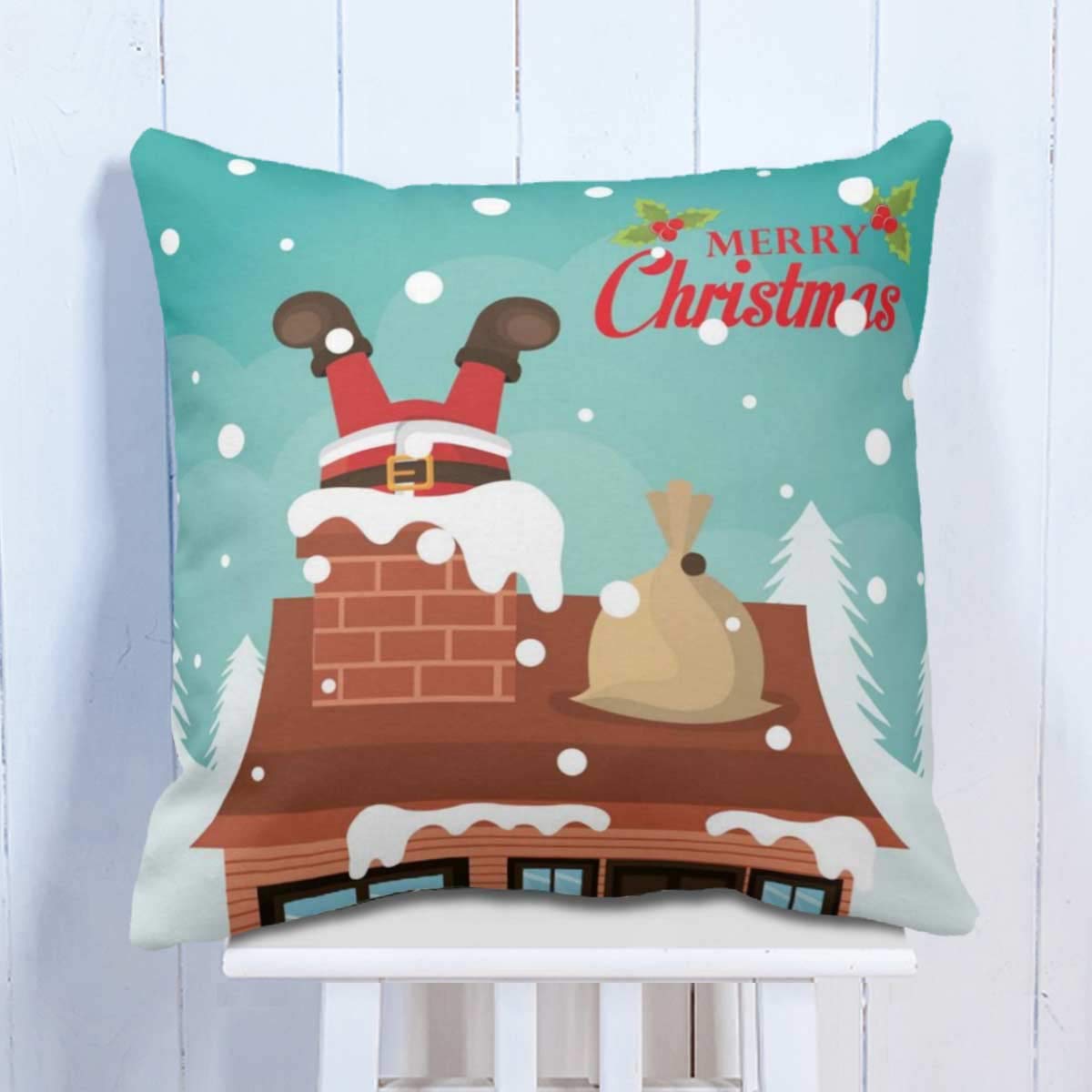 Topsy Tuvry Santa with Friends Cushions Covers Set of 2