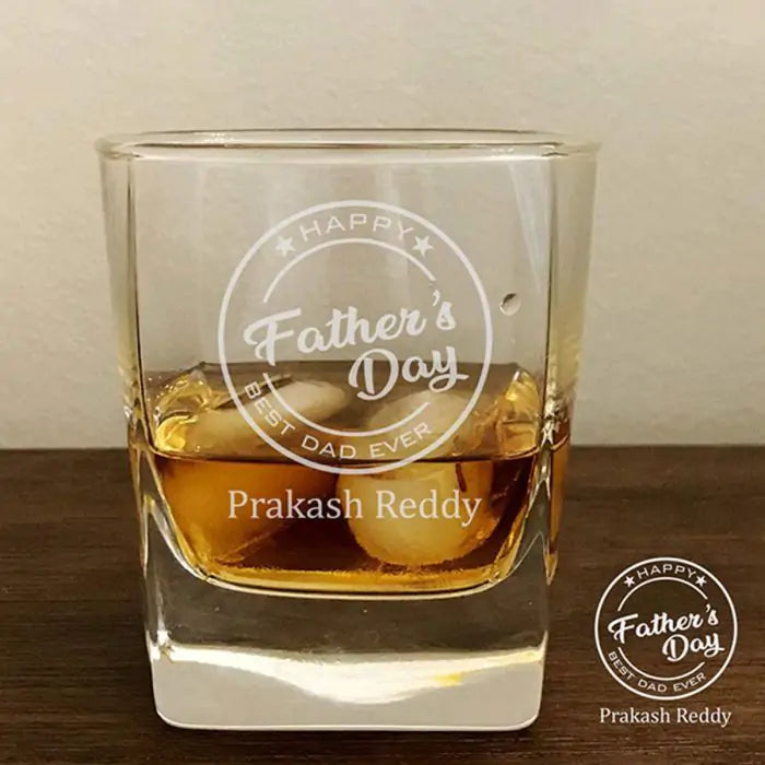 Set Of 2 Fathers Day Whiskey Glasses-1