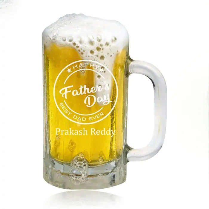 Personalised Fathers Day Beer Mug-1