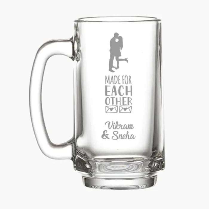 Personalised Made Of Each Other Beer Mug-2