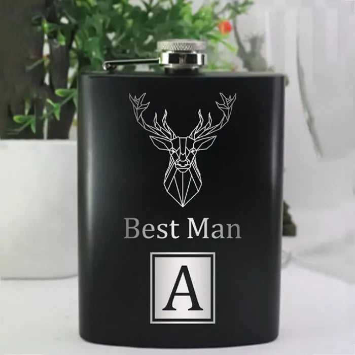Personalised Best Man Hif Flask