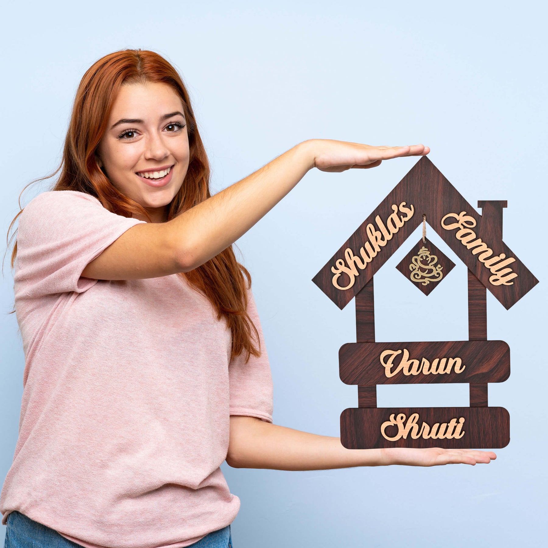 Personalized Wooden Hanging Name Plate