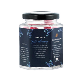 Blueberry Dark Dragees - Hexagon Jar