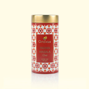 Octavius Indian Masala Chai Whole Leaf Black Tea Tin Can - 100gms