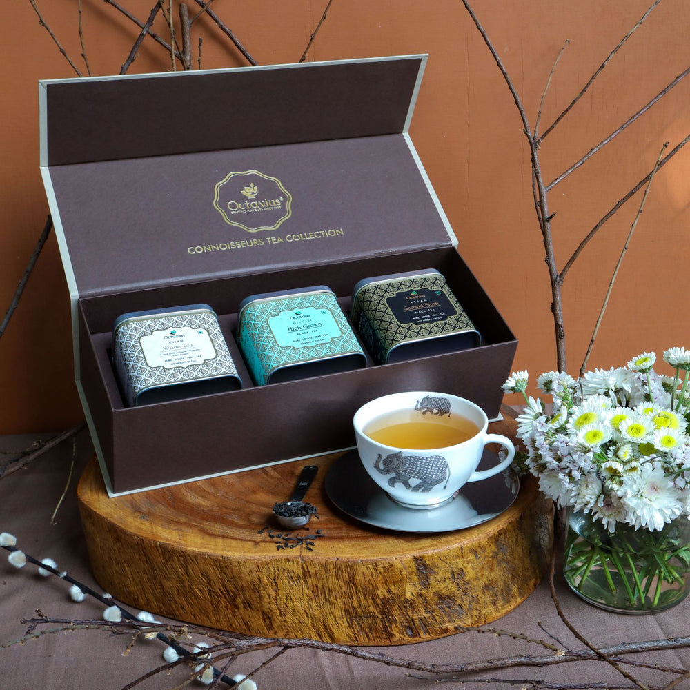 Octavius Connoisseurs Tea Collection of Assam & Nilgiri Loose Leaf Tea (3 tea variants)-1