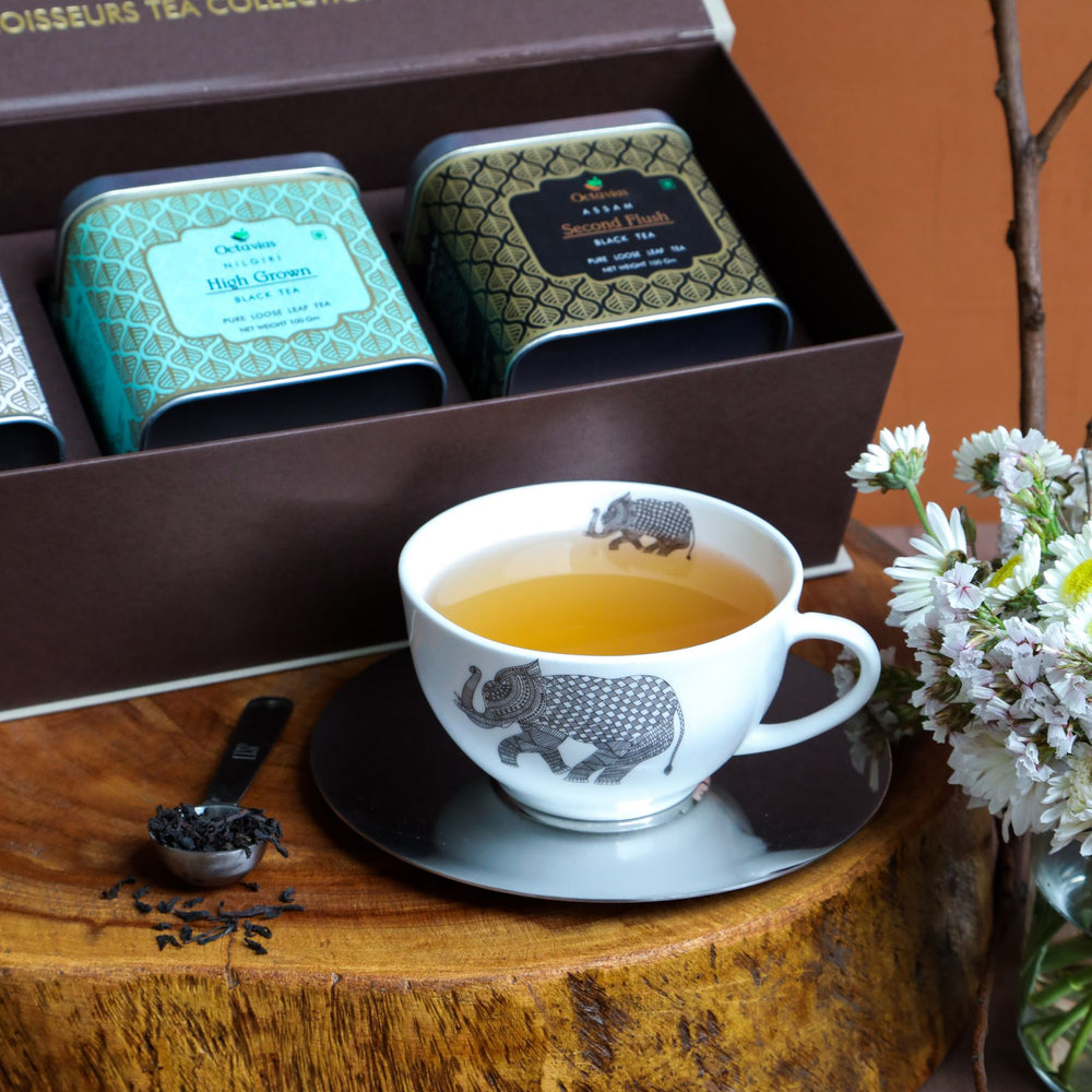 Octavius Connoisseurs Tea Collection of Assam & Nilgiri Loose Leaf Tea (3 tea variants)-5
