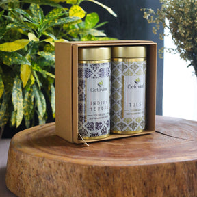 Octavius Tea Collection| Grand Indian Teas Range Assorted - 2 Tins Packed In An Exclusive Gift box