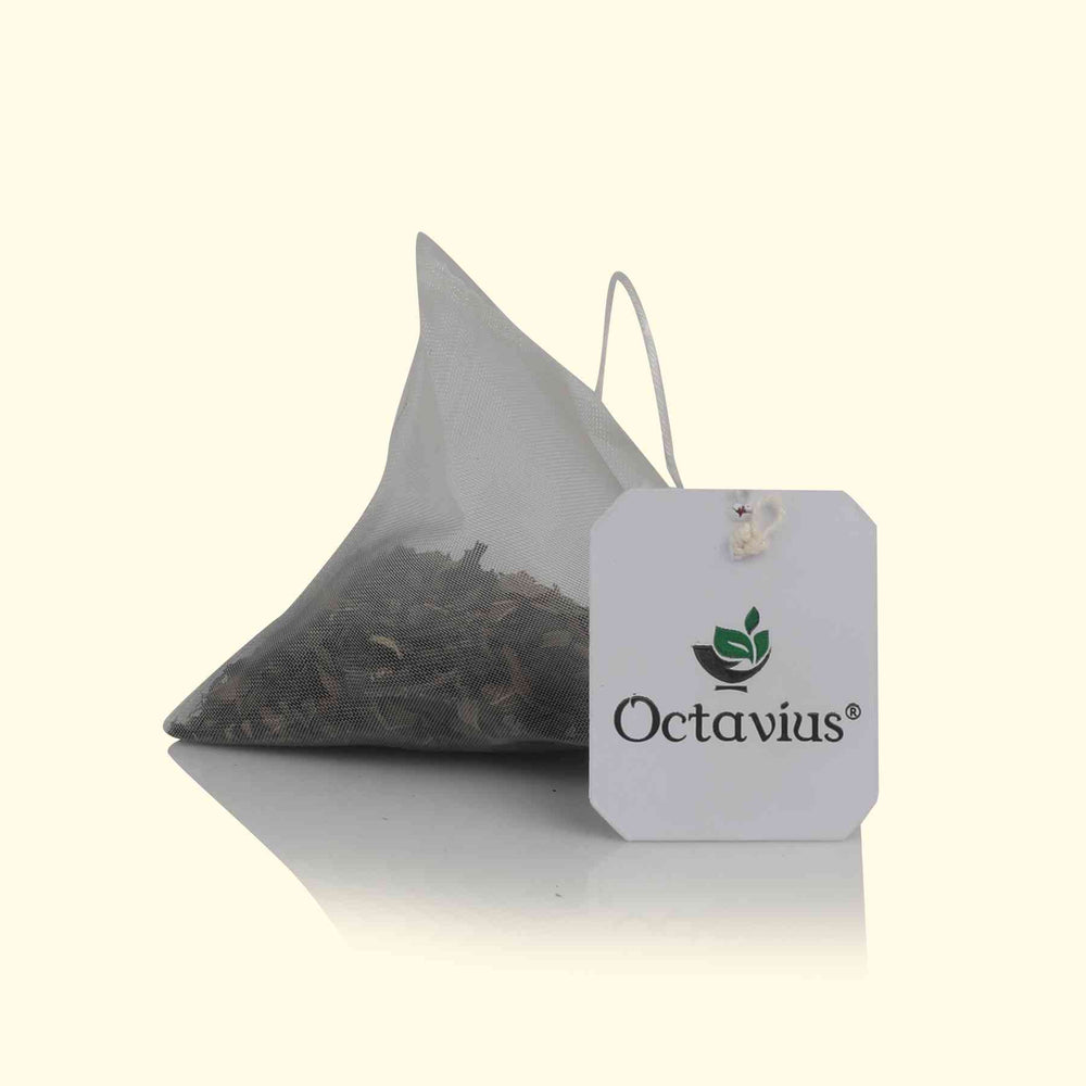 Octavius Mint Green Tea Whole Leaf - 20 Pyramid Tea Bags-5