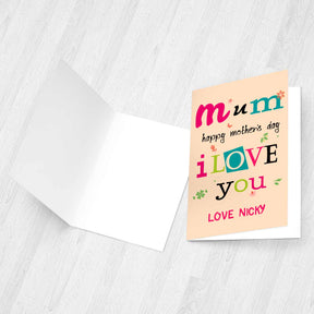 Personalised Colourful Card For Mom-3