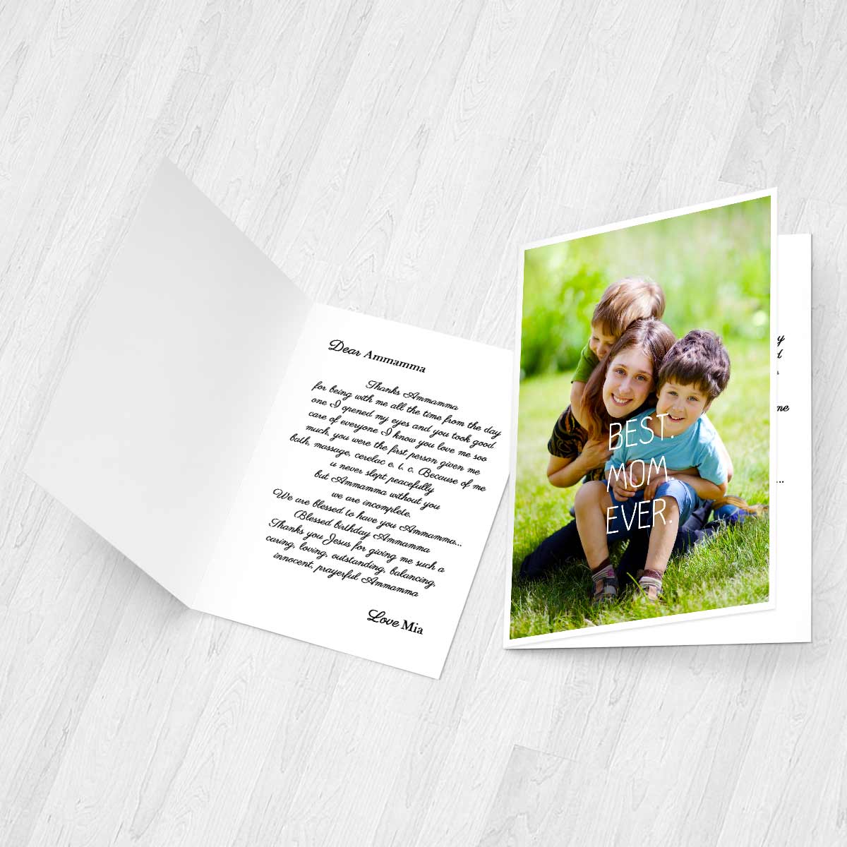 Personalised Best Greeting Card for Mom-3