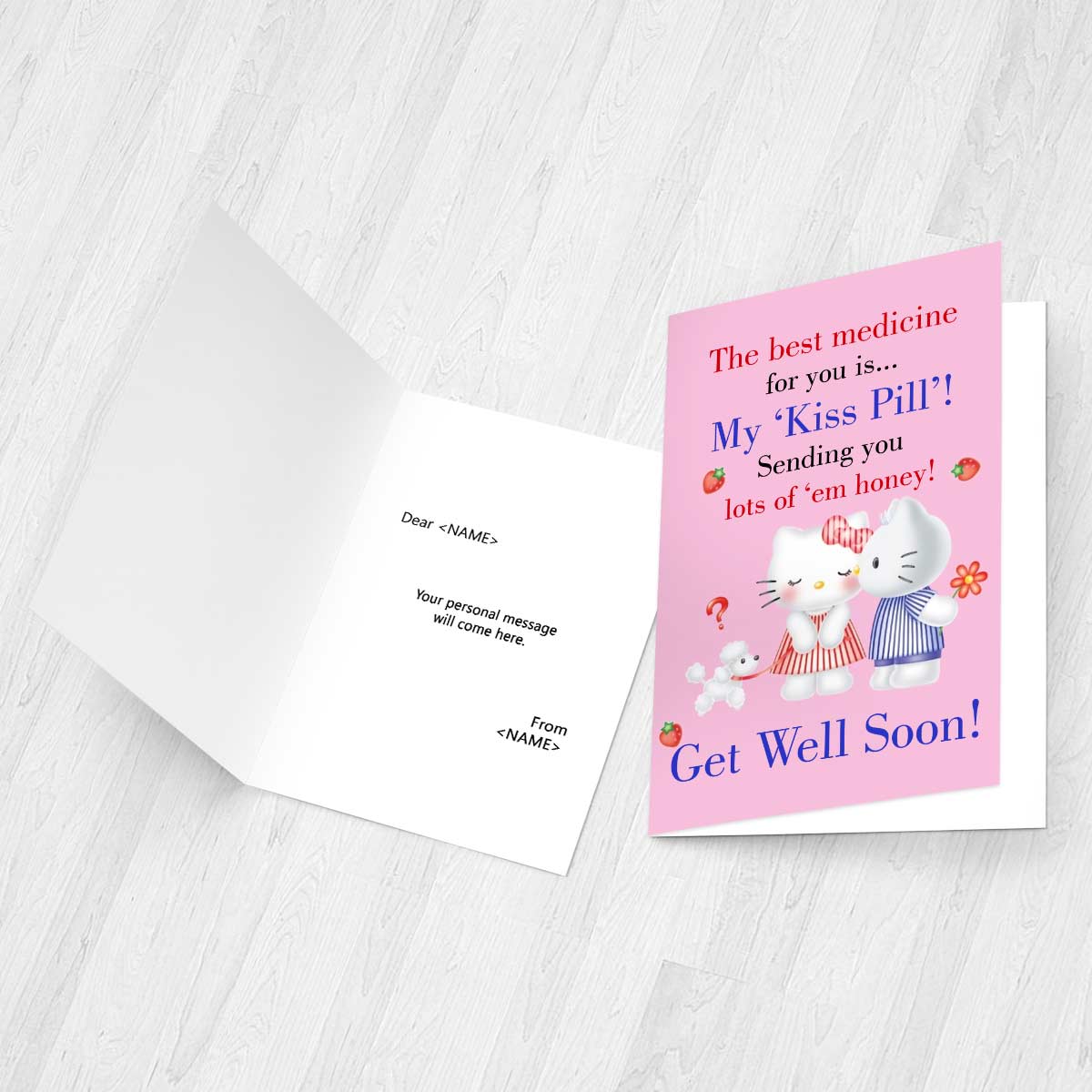 Personalised Best Medicine - Kiss Pill Card