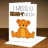 Personalised I Miss You Berr-Y Much Card