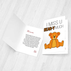 Personalised I Miss You Berr-Y Much Card
