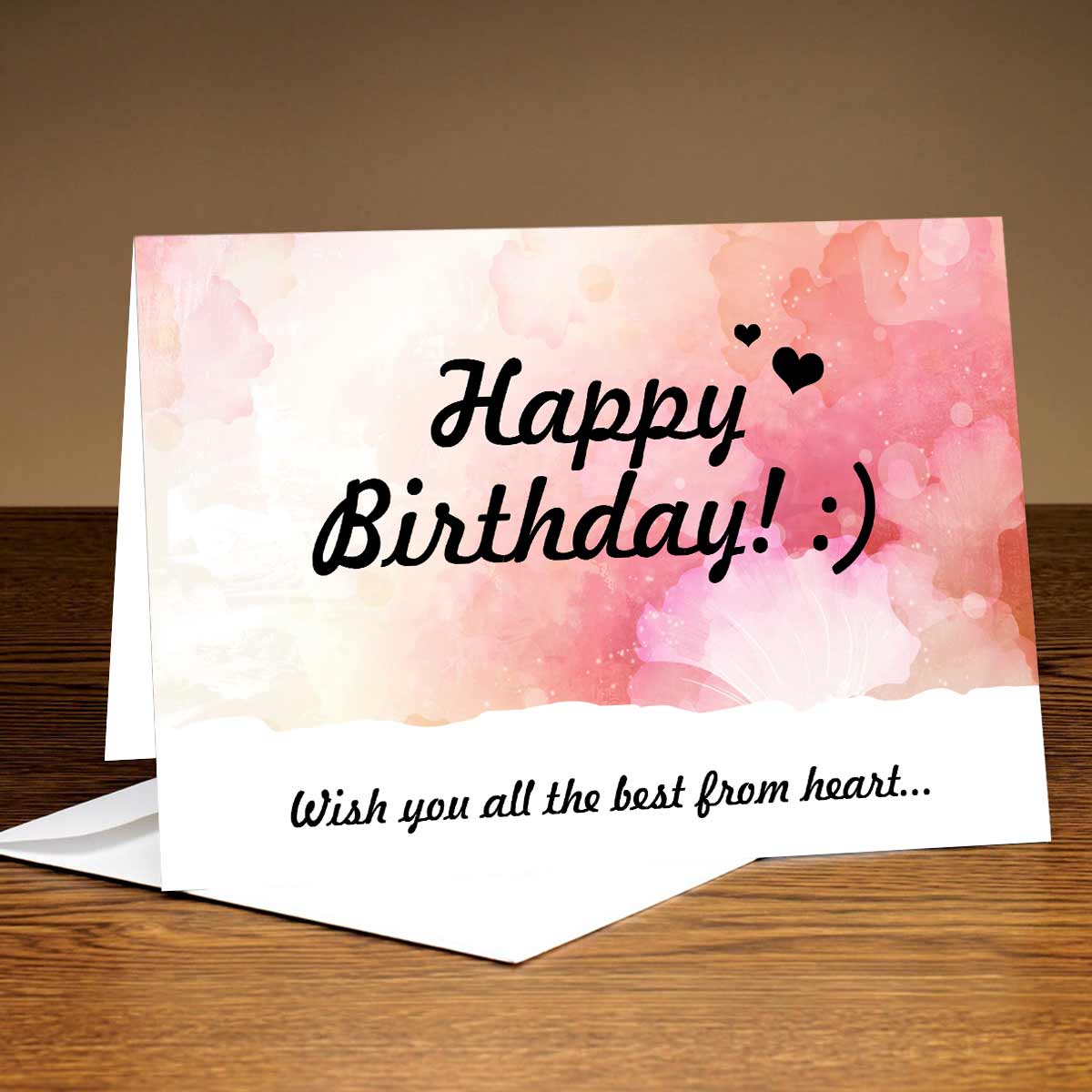 Personalised Wish From Heart Birthday Card