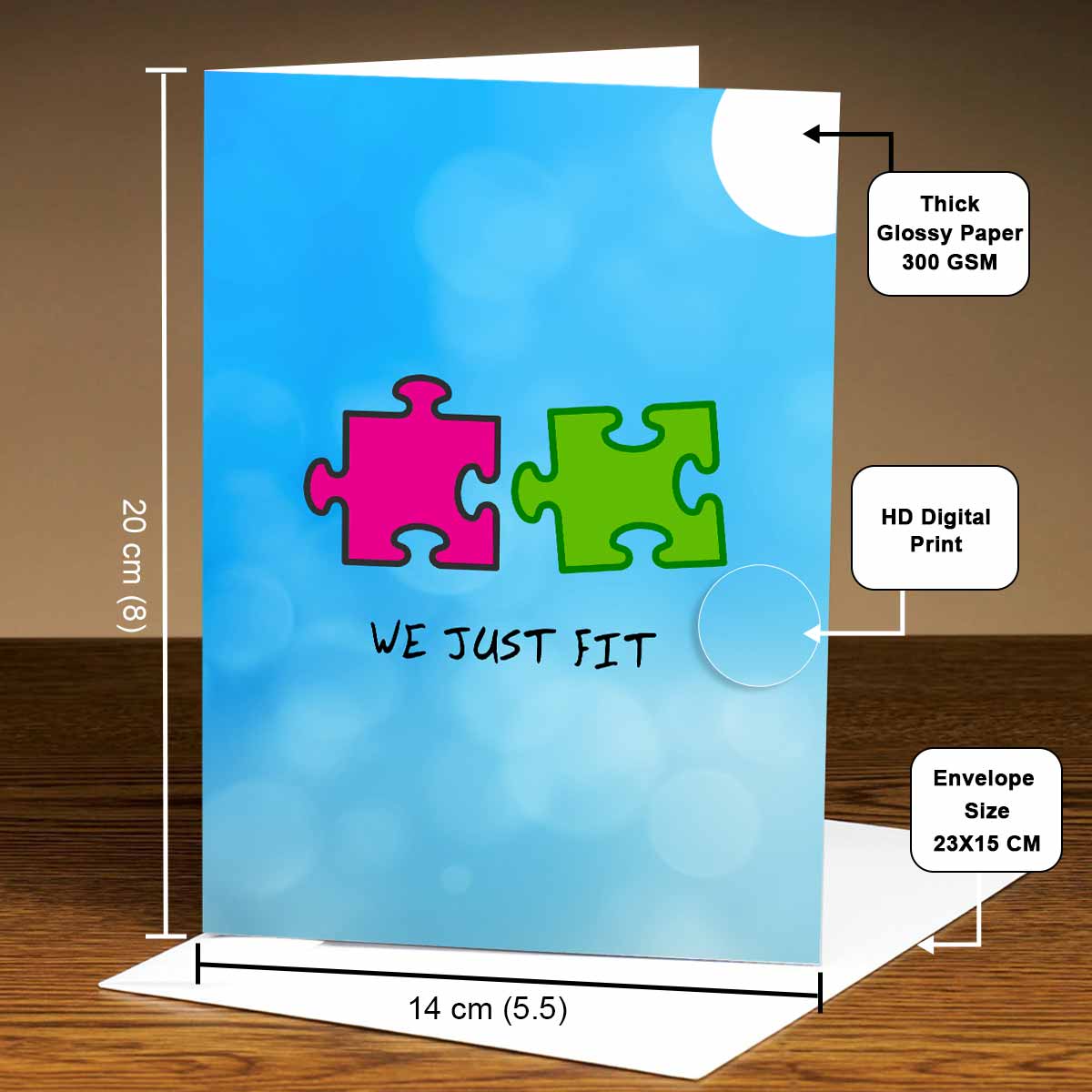 Personalised Puzzle I Love You Card